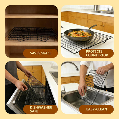 Cooling Rack 16"x10", 3-Tier Stackable & Collapsible Cooling Racks