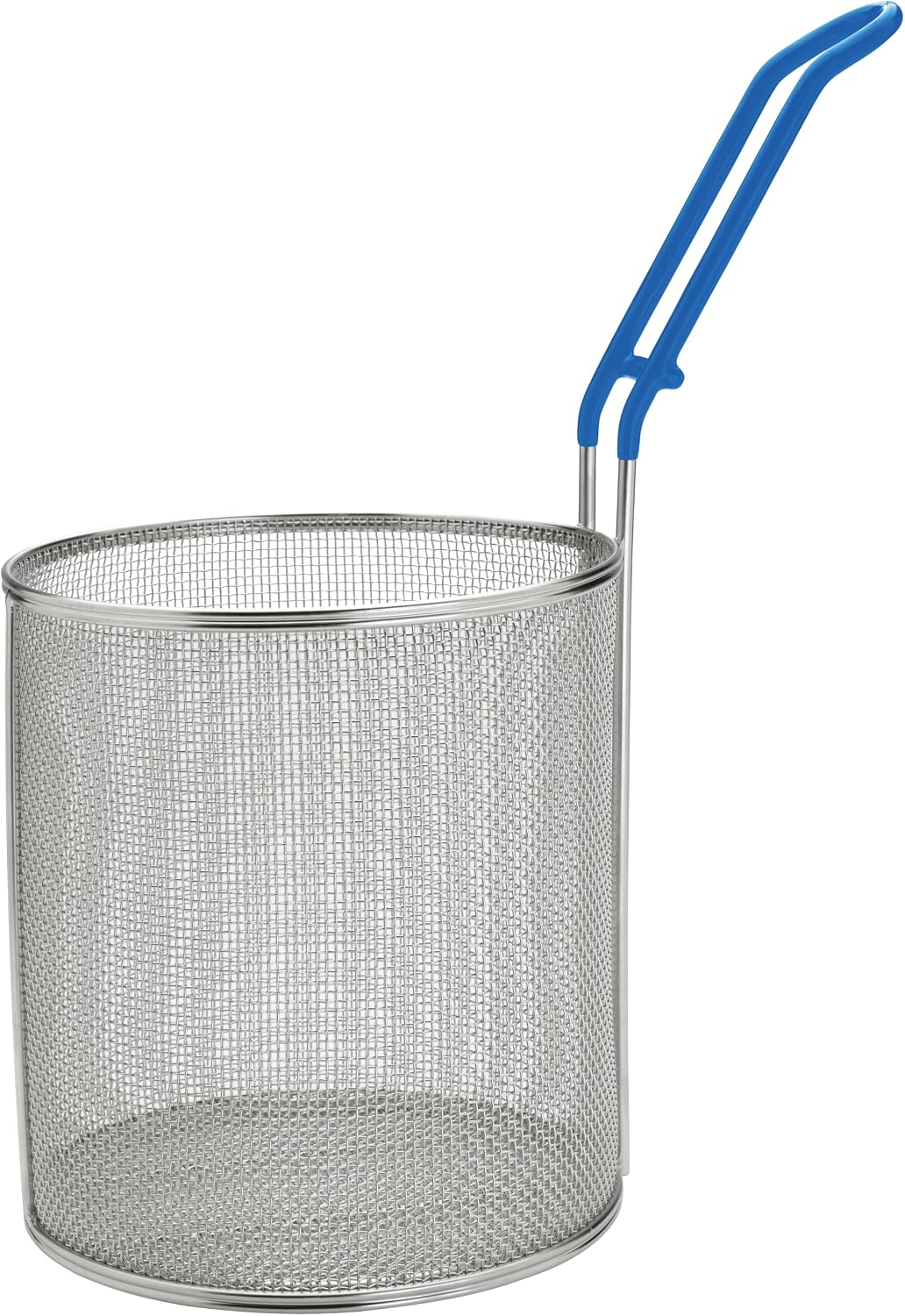 Winco 6 1/2" Stainless Steel Pasta Basket