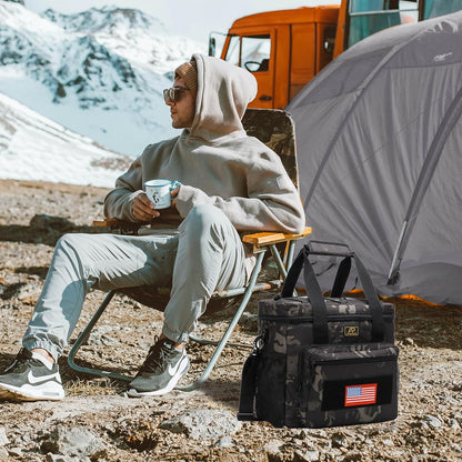 Lunch Box for Men, Tactical Lunch Bag MOLLE Webbing Leakproof Insulated Lunch Cooler Women Adult Meal with Adjustable Shoulder Strap Lunch Pail (Blue)