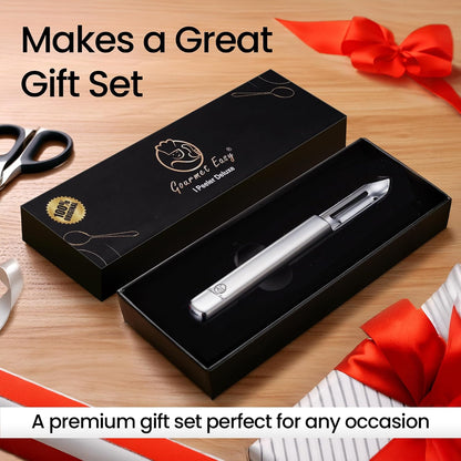 Gourmet Easy Vegetable Peeler Ultra Sharp Stainless Steel Blade (I Peeler)