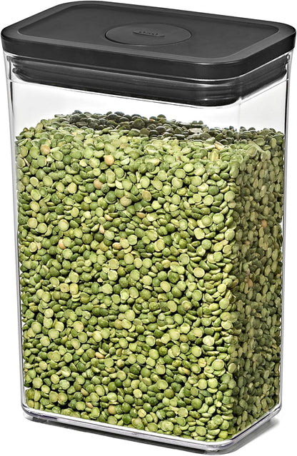 OXO Good Grips POP Container – Airtight 1.7 Qt for Coffee and More Food Storage, Rectangle, Clear