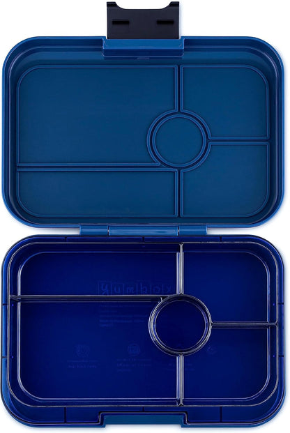 Yumbox Tapas Leakproof Bento Box, 5 Compartments, Antibes Blue | Large Capacity Design | Removable Compartment Tray | Easy-Open Single Latch | Ideal for Teens & Adults | Dishwasher-Safe Tray