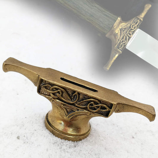 CooB Knife Finger Guard Bolster Pommel - Knives Making Handle CELTIC FINK