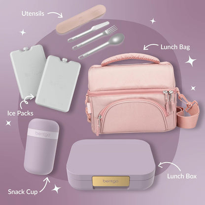 Bentgo Modern - Adult & Teen Bento Lunch Box; 3-4 Compartments, Leak-Resistant, 5.5 Cup Capacity/44 fl oz, Improved Locking Clips, Reusable, BPA-Free, Dishwasher/Microwave Safe Tray (Dark Gray)