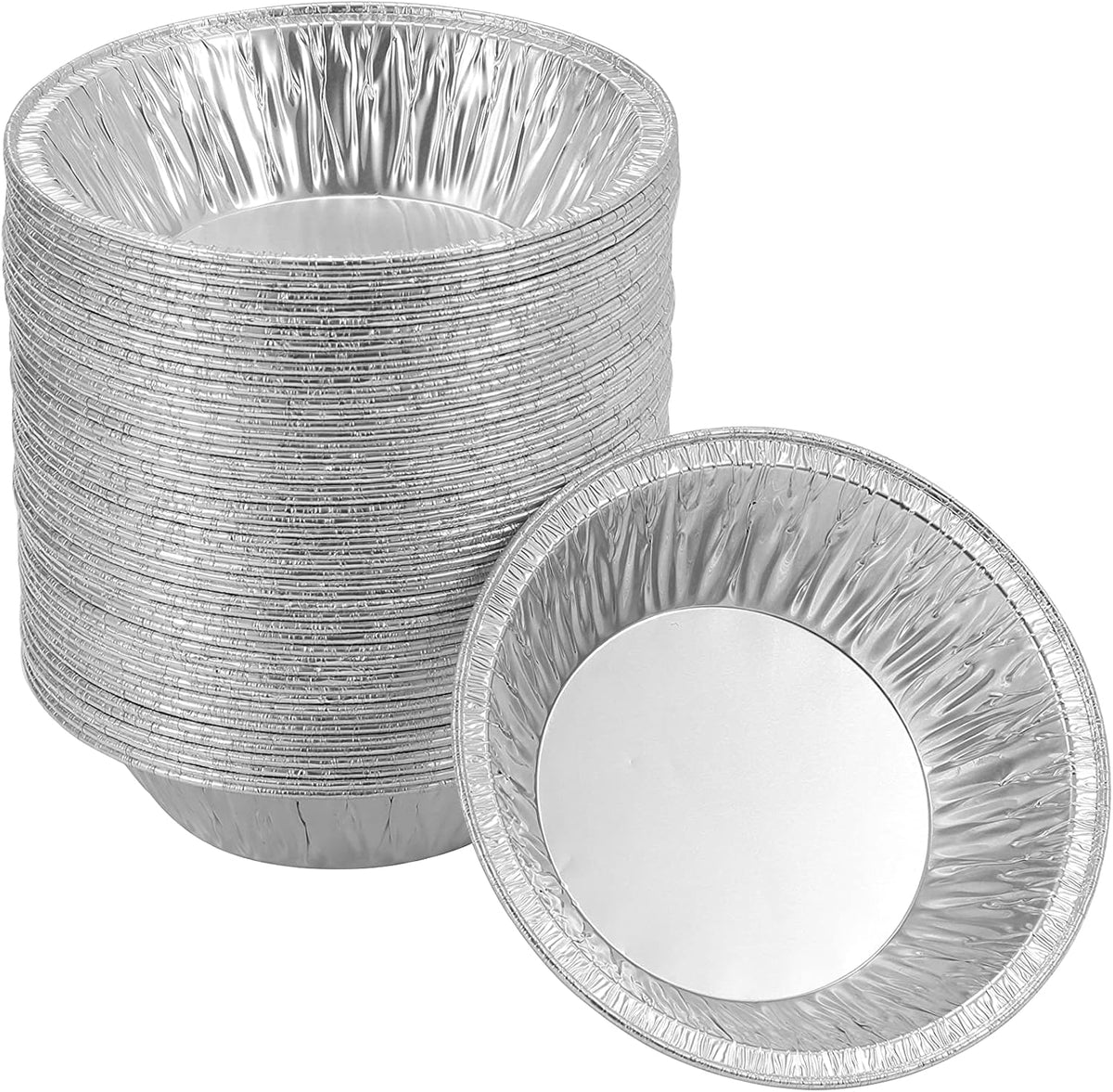Waytiffer (Pie Pans 5 inch,Mini Pie Tins HEAVY-DUTY Disposable Aluminum Foil Tart,pie Pans for Baking Personal Mini Pies, Easily Stack & Store, Freeze & Reheat