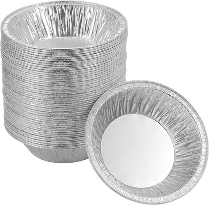 Waytiffer (Pie Pans 5 inch,Mini Pie Tins HEAVY-DUTY Disposable Aluminum Foil Tart,pie Pans for Baking Personal Mini Pies, Easily Stack & Store, Freeze & Reheat