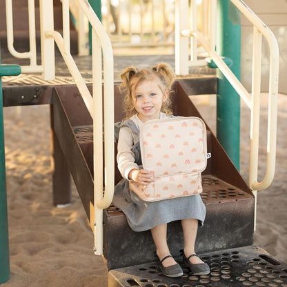 Tiny Twinkle Insulated Lunch Box for Girls and Boys | Durable and Reusable for School & Travel | Ages 3 and Up | Waterproof and Easy to Clean | PFAs and BPA Free（Boho Rainbow）