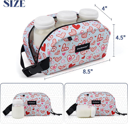 Cerbonny Freezable Cooler Bag for Work/School Travel - Mini Insulated Bag Fit For Yogurt