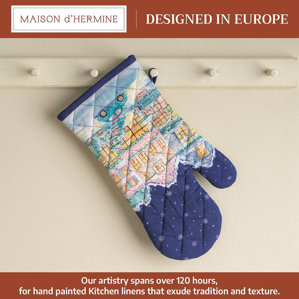 Maison d' Hermine Pot Holders 100% Cotton Potholders (8" x 8") - Colors B