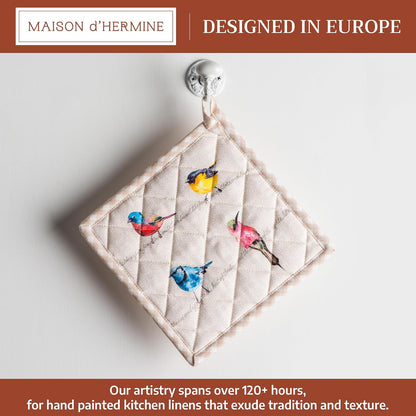 Maison d' Hermine Pot Holders 100% Cotton Potholders (8" x 8") - Colors B