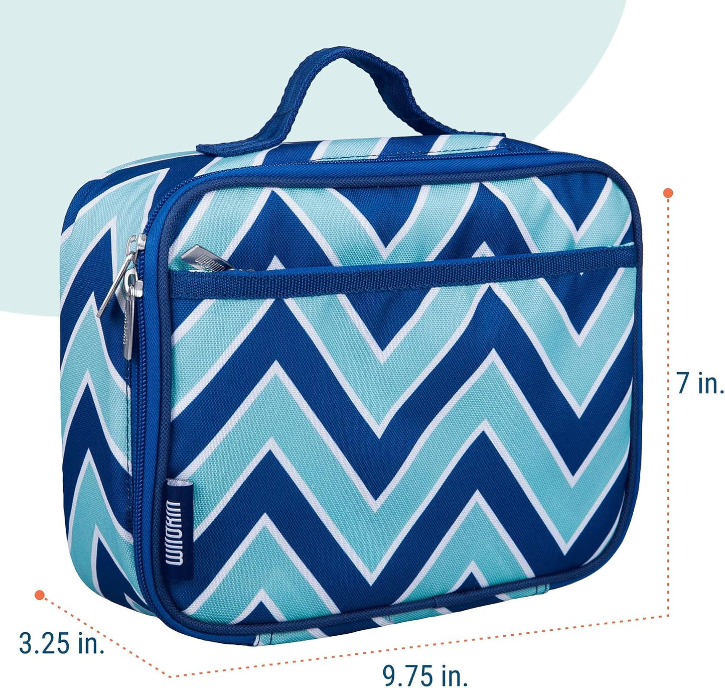 Wildkin Kids Insulated Lunch Box, Keeps Food Hot or Cold, BPA-Free with Mesh Pockets & Easy-Clean Lining – Ideal for School, Travel & Daycare – Holographic
