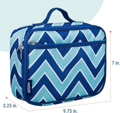 Wildkin Kids Insulated Lunch Box, Keeps Food Hot or Cold, BPA-Free with Mesh Pockets & Easy-Clean Lining – Ideal for School, Travel & Daycare – Holographic