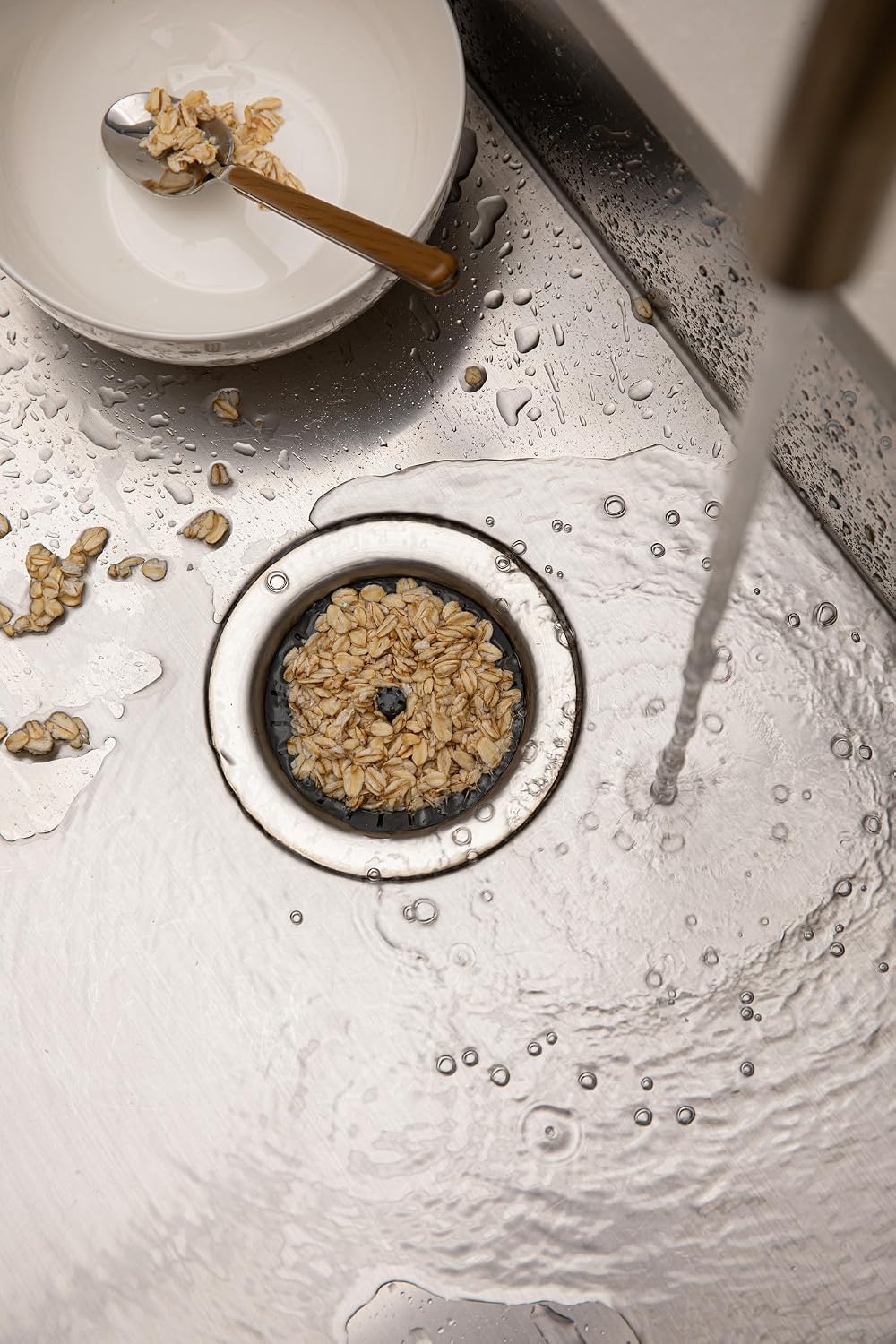 Dripsie 3Pk Clog-Free Kitchen Sink Strainer - USA Made Sink Drain Strainer