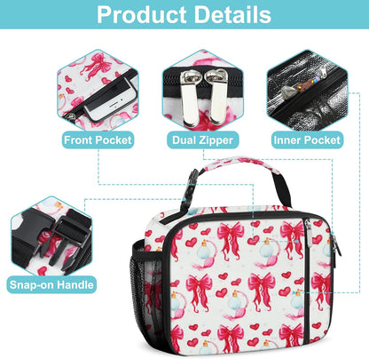 esouler Lunch Box Kids Insulated Lunch Bag for Boys & Girls Durable Children Lunchbox for School with Water Bottle Holder-Black
