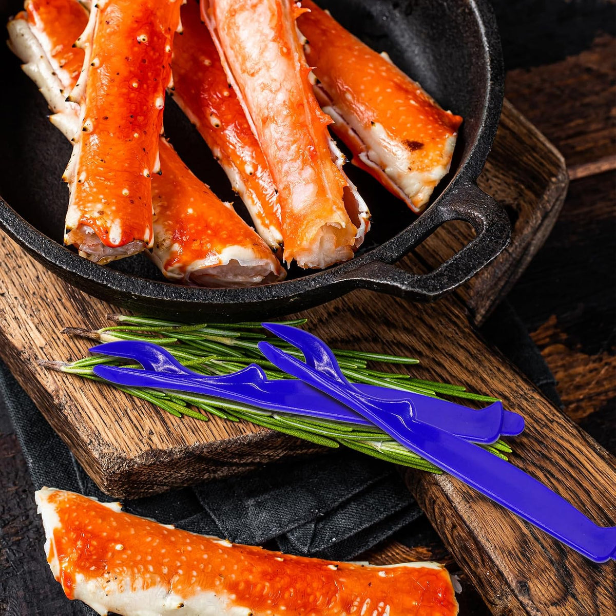 6PCS Crab Legs Crackers, Red
