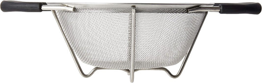 ExcelSteel Professional Quality Heavy Gauge Mesh Colander With Santopreme Handles, 6-1/2-Inch
