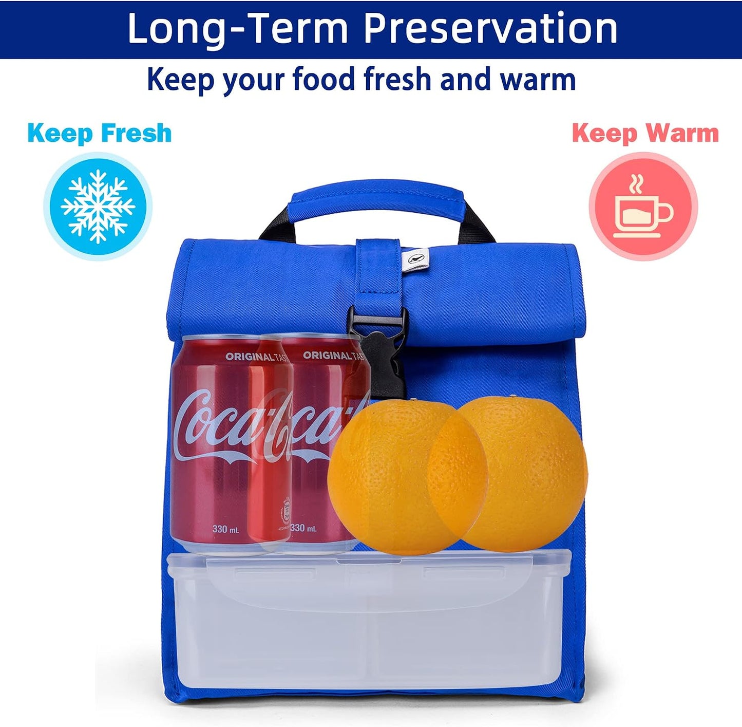 SUNNY BIRD Insulated Lunch Bag Pink Lunch Box Small Cooler Bag for Women, Girls, Adults and Teens (Pink)