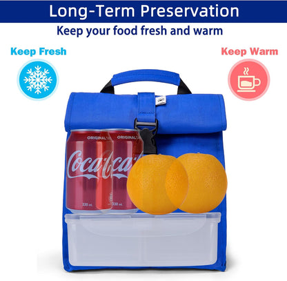 SUNNY BIRD Insulated Lunch Bag Pink Lunch Box Small Cooler Bag for Women, Girls, Adults and Teens (Pink)