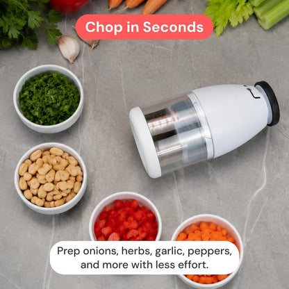 Fullstar Hand Chopper, Manual Vegetable & Onion Chopper, 1 Cup Container