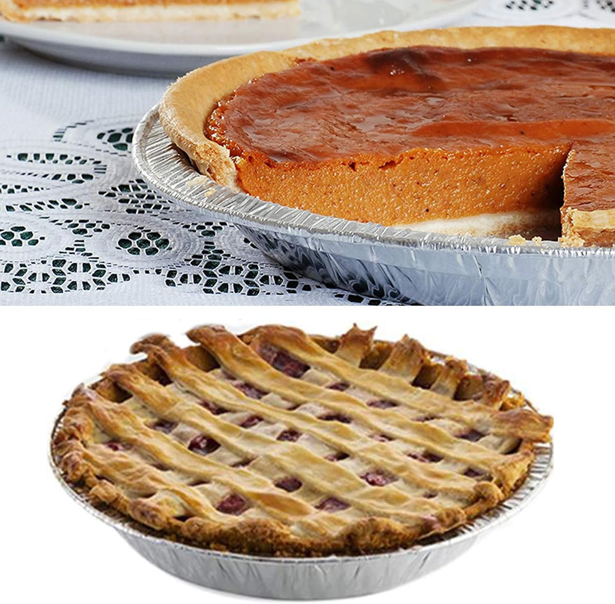 Waytiffer (Pie Pans 5 inch,Mini Pie Tins HEAVY-DUTY Disposable Aluminum Foil Tart,pie Pans for Baking Personal Mini Pies, Easily Stack & Store, Freeze & Reheat
