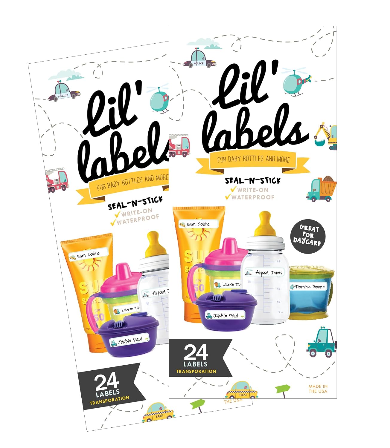 Removeable, Write-On Food Labels, Waterproof, Multipurpose, Freezer Safe, Self-Laminating Label, Dishwasher-Safe for Home Organization and Kitchen Labels (All-Purpose White), Made in The USA