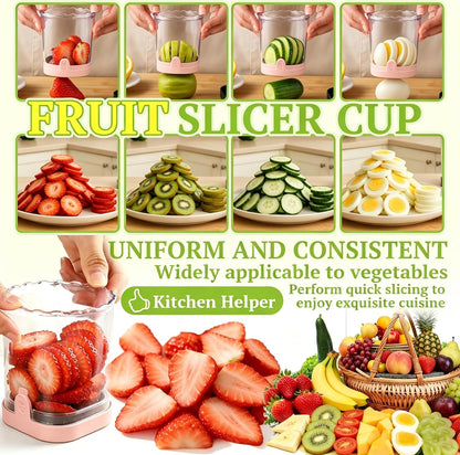 Hendiy Strawberry Slicer, Black, 1-Pack