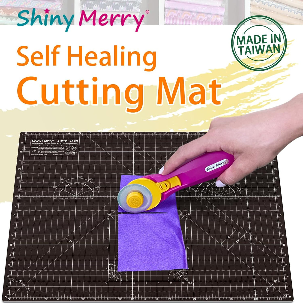 Self Healing Cutting Mat A3 12"x 18" Double Sided Pink Mat