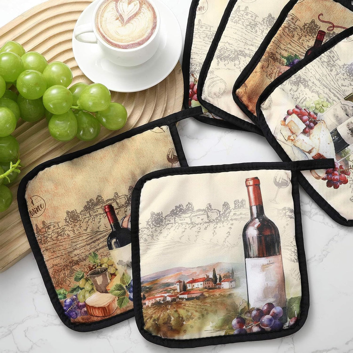 Bencailor 12 Pcs Christmas Wildflower Pot Holders with Pocket