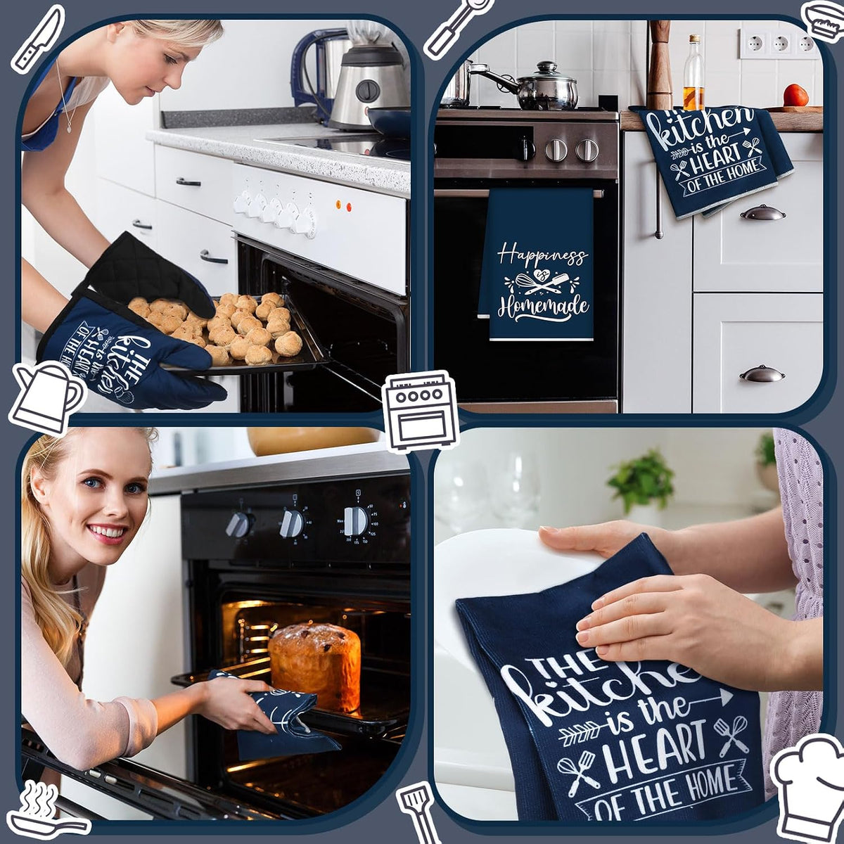 Sratte 6 Pcs Farmhouse Kitchen Decor Accessories Set