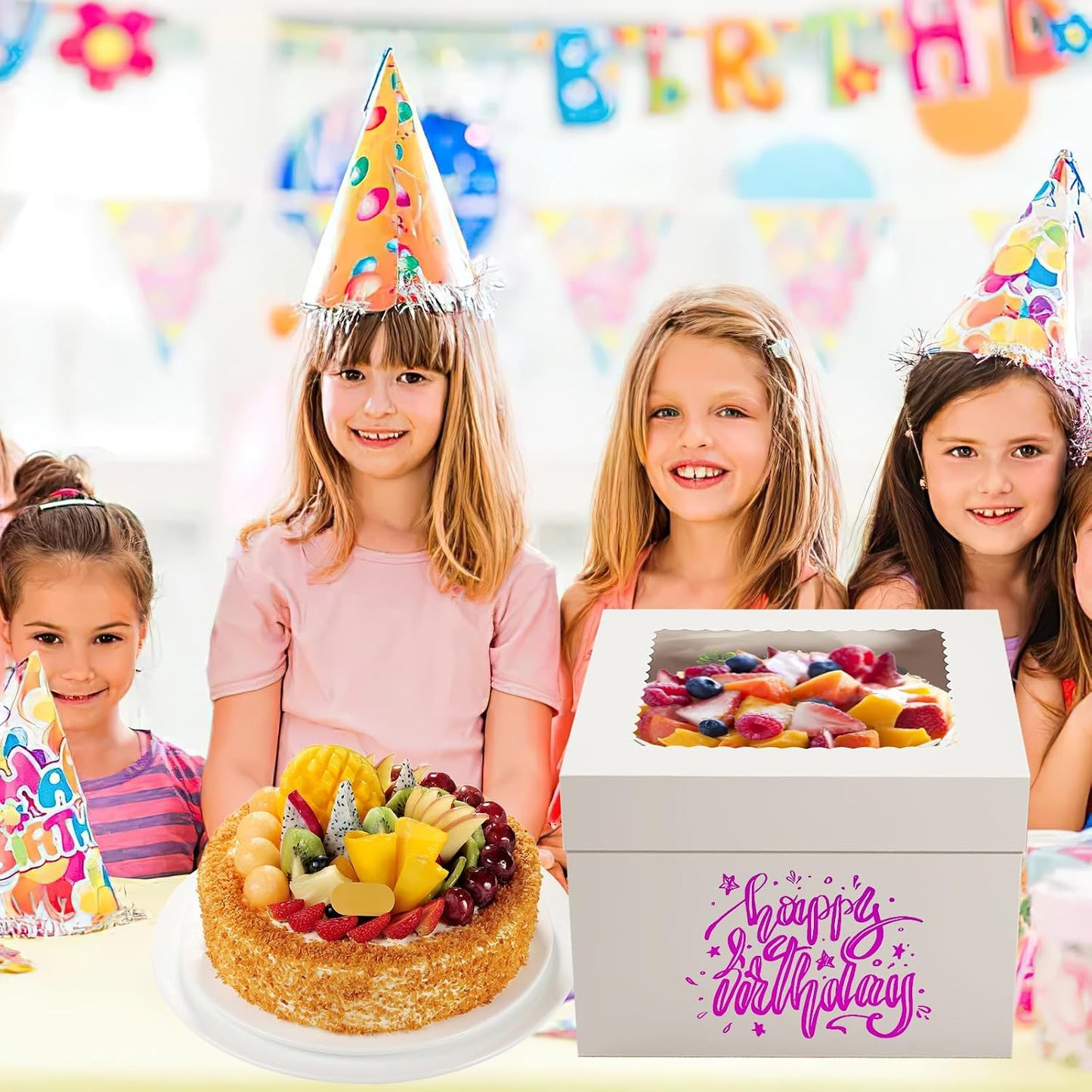WINKIO Cake Boxes 12 inch, Cake Carrier Holder, Storage Transport Container