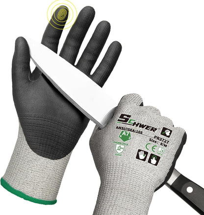 Schwer ProGuard A7 Cut Resistant Work Gloves for High Risk Work, PR3727, L