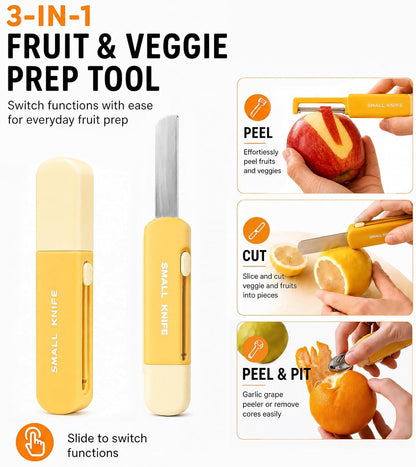 Fruit Vegetable Peeler for Kitchen, Multifunctional & Portable
