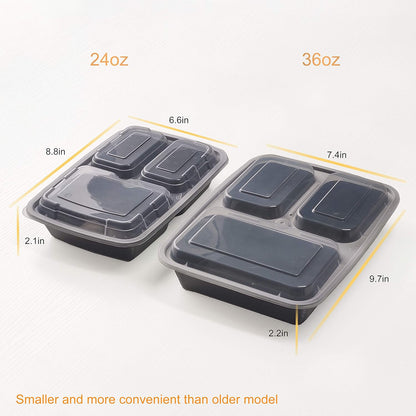 Enther Meal Prep Containers Single Lids Food Storage Bento BPA Free | Stackable | Reusable Lunch Boxes, Microwave/Dishwasher/Freezer Safe Portion Control (28 oz), 12 Pack 1 Compartment
