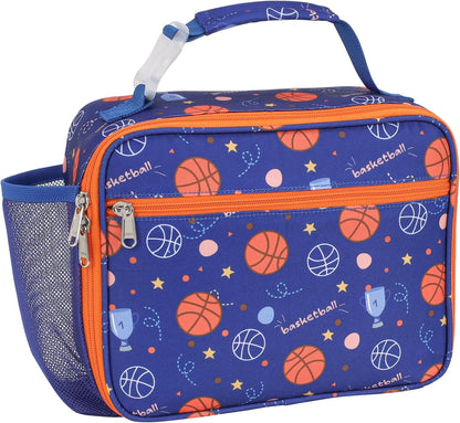 Kids Lunch Bag Boys - Insulated Kids Lunch Box Reusable Lunchbox with Water Bottle Holder Toddler Lunch Tote Bag for School Daycare, Black Dino Fossil
