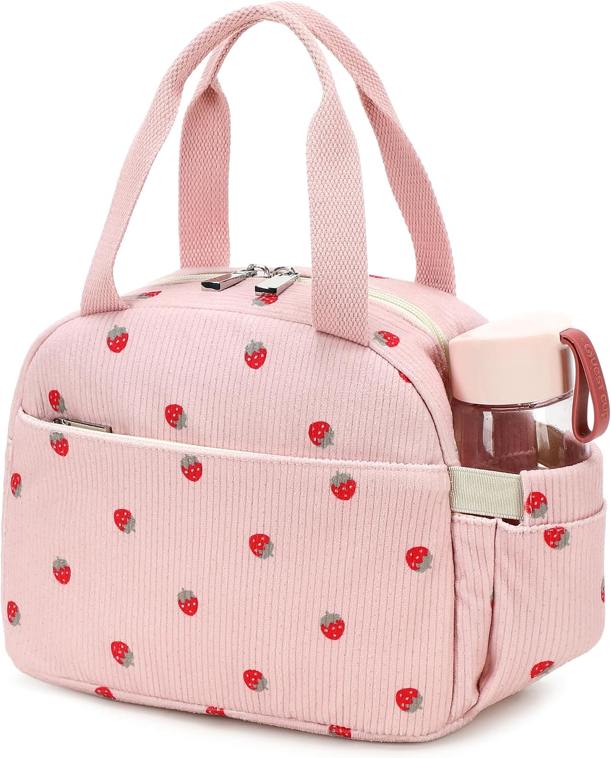 Lunch Box Lunch Bag Insulated Lunchbox Cute Reusable Lunch Tote bags for School Work Picnic for Kids Girls Women (Pink Bowknot)