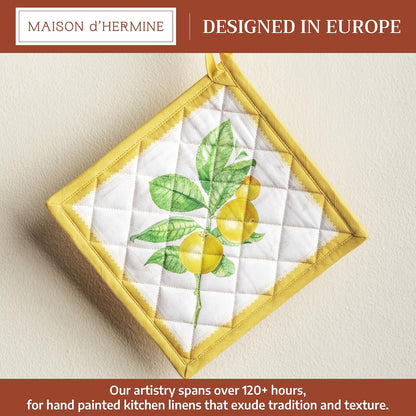 Maison d' Hermine Pot Holders 100% Cotton Potholders (8" x 8") - Colors B