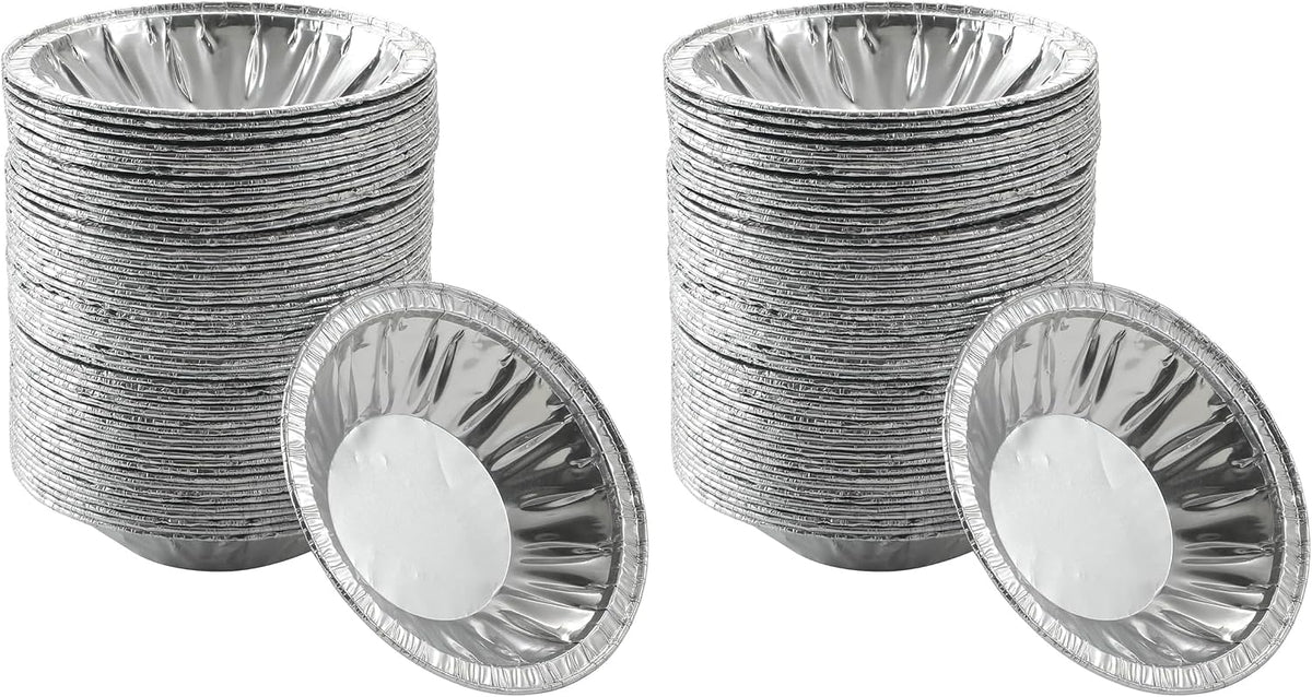 Waytiffer (Pie Pans 5 inch,Mini Pie Tins HEAVY-DUTY Disposable Aluminum Foil Tart,pie Pans for Baking Personal Mini Pies, Easily Stack & Store, Freeze & Reheat