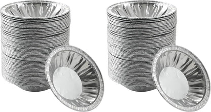 Waytiffer (Pie Pans 5 inch,Mini Pie Tins HEAVY-DUTY Disposable Aluminum Foil Tart,pie Pans for Baking Personal Mini Pies, Easily Stack & Store, Freeze & Reheat