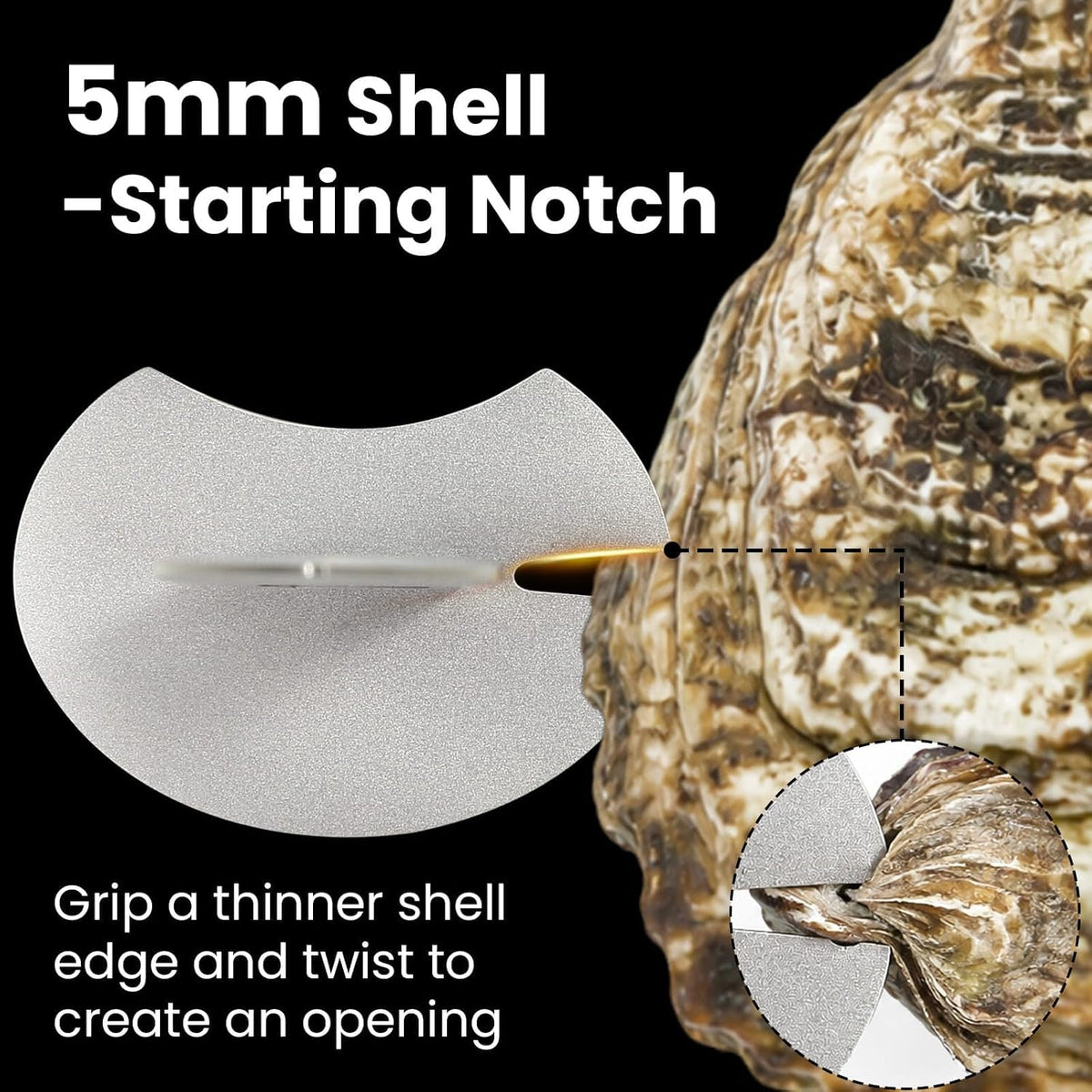 Oyster Shucking Knife Shucker Opener: Seafood Tools Protective Guard