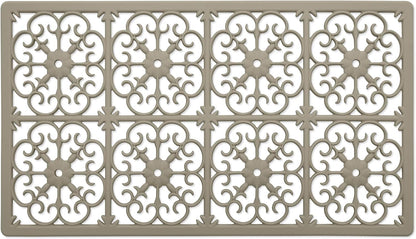 GASARÉ, Extra Large, Thick, Silicone Trivet for Hot Dishes, Pots, and Pans, Heat Resistant Mat for Countertop, Hot Pad for Kitchen, Easy to Clean, 16 x 12 x 3/8 Inches, White