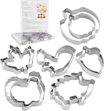 MrCookie 4" Large Christmas Cookie Cutters Set,Thickened Stainless Steel