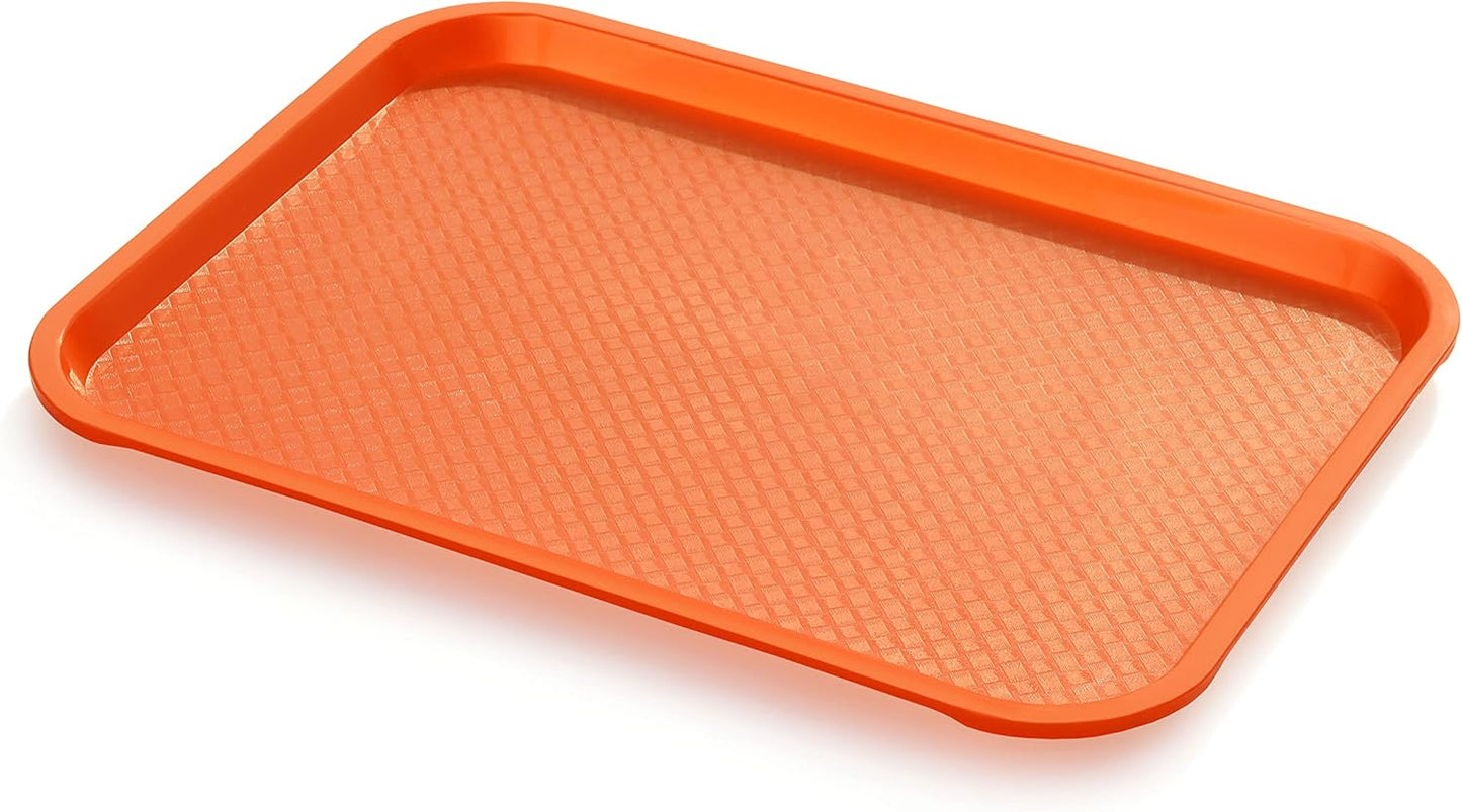 New Star Foodservice Fast Food Tray, Set of 12 (Black, 12 by 16-Inch)