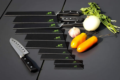 EVERPRIDE Chef Knife Sheath Set Universal Blade Edge Cover Guards for Chef’s and Kitchen Knives – Durable, BPA-Free, Felt Lined, Sturdy ABS Plastic – Knives Not Included