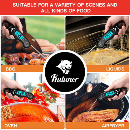 KULUNER Digital Instant Read Meat Thermometer for Cooking, Food,Grill