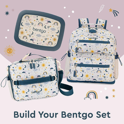 Bentgo Kids Lunch Bag - Durable, Double-Insulated Lunch Bag for Kids 3+; Holds Lunch Box, Water Bottle, & Snacks; Easy-Clean Water-Resistant Fabric & Multiple Zippered Pockets (Mermaid)