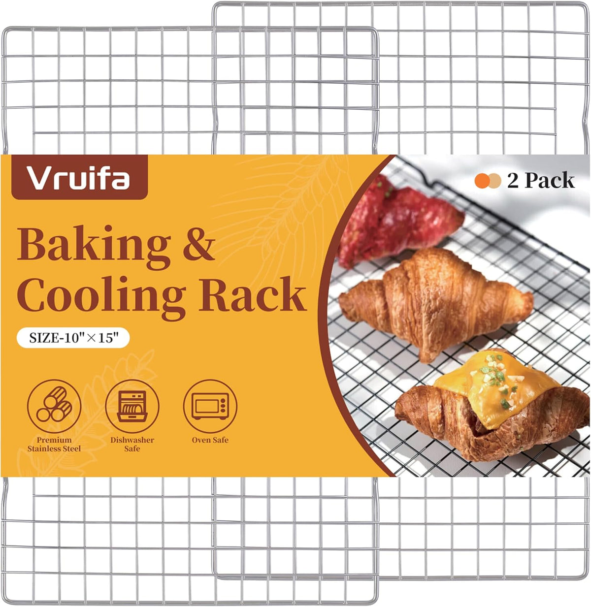 Cooling Racks for Cooking and Baking, Suitable for 10" x 15" Sheet Pan