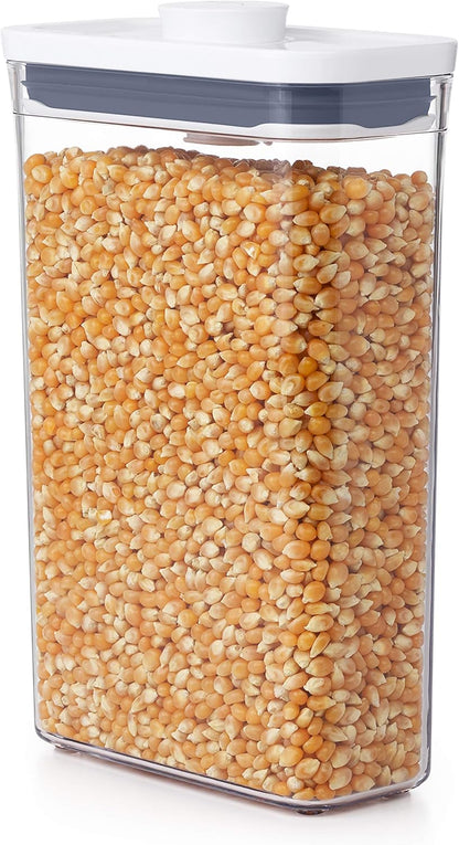OXO Good Grips POP Container – Airtight 1.7 Qt for Coffee and More Food Storage, Rectangle, Clear