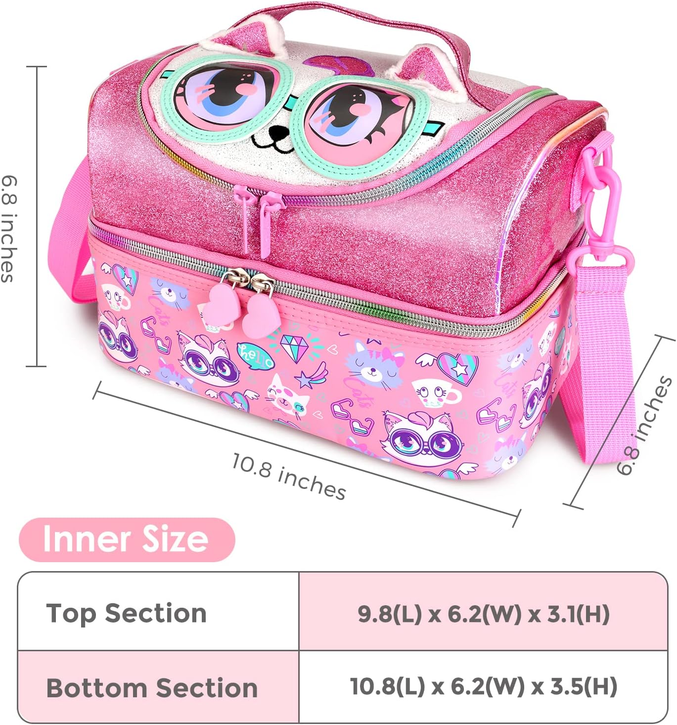 RLGPBON Lunch Bag Kids,Boys Lunch Box,Space Lunch Bag Toddler Teen Boys,School Daycare Cute Travel bags