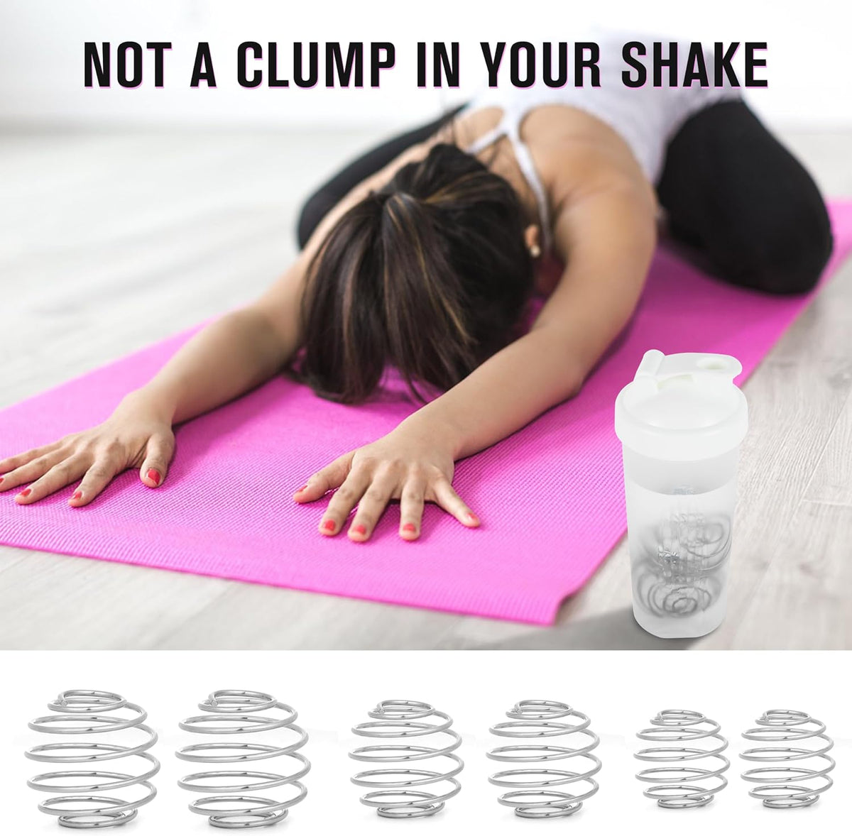 2.1-Inch Large Size Shaker Balls for Protein Shakes,Milkshake and Salad Dressing,304 Stainless Steel Shaker Ball