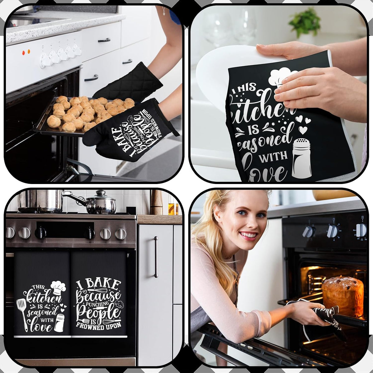 Sratte 6 Pcs Farmhouse Kitchen Decor Accessories Set